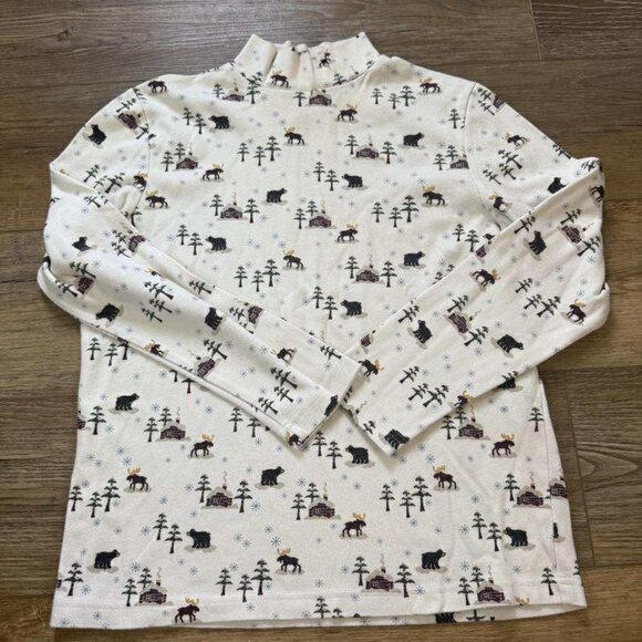 Long Sleeve Mock Turtle Neck Top - Picture 1 of 3